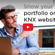Show your project portfolio on the KNX website